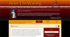 Desktop Screenshot of afterthewarning.com